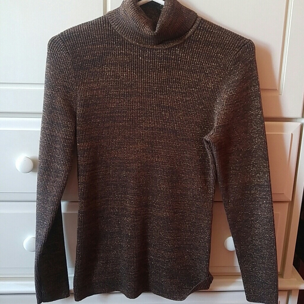 Brown turtle neck long sleeved